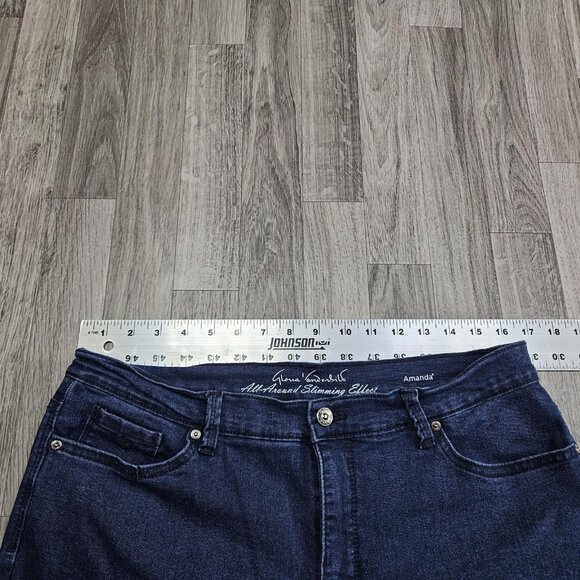 Gloria Vanderbilt Jeans Womens 14 Amanda All Around Slimming Denim Capri - Picture 8 of 12